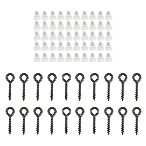 Hirisi 70pcs Carp Fishing Accessories Fishing Hook Bait Screw Stopper