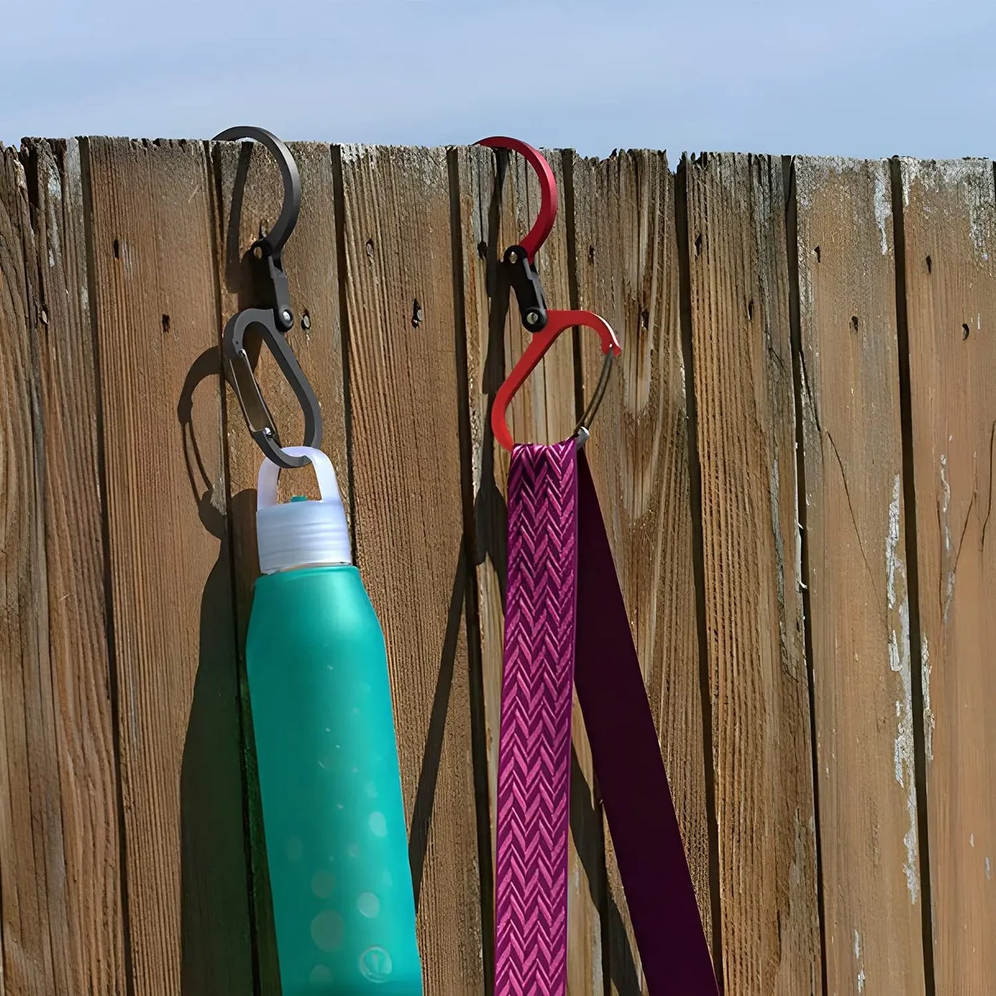 Camping Hybrid Gear Clip Carabiner Rotating Hook Clip Non-Locking