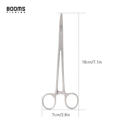 Booms Fishing Stainless Steel Hook Remover Curved Tip Pliers Slicer