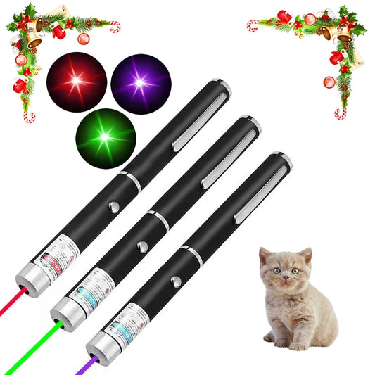 2-in-1 Mini Laser Pointer, LED Pet Training Flashlight, Scratching