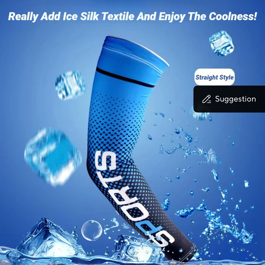 Summer Fashio Sunscreen Ice Silk Sleeve UV Sun Protection Cooling