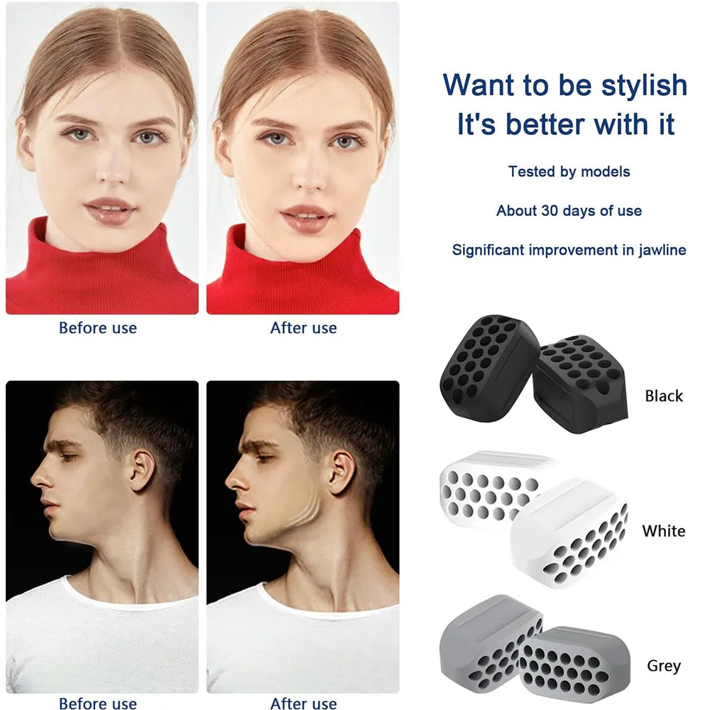 Jaw Exerciser for Men Women Facial Jaw Exerciser Gym Fitness Ball