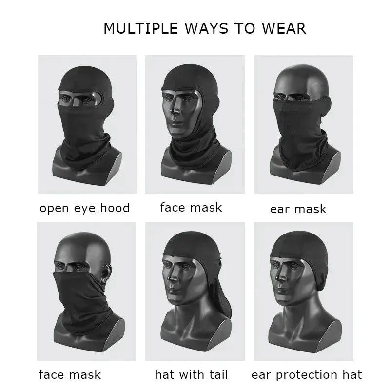 Balaclava Cycling Caps for Men Bicycle Travel Quick Dry Dustproof Face