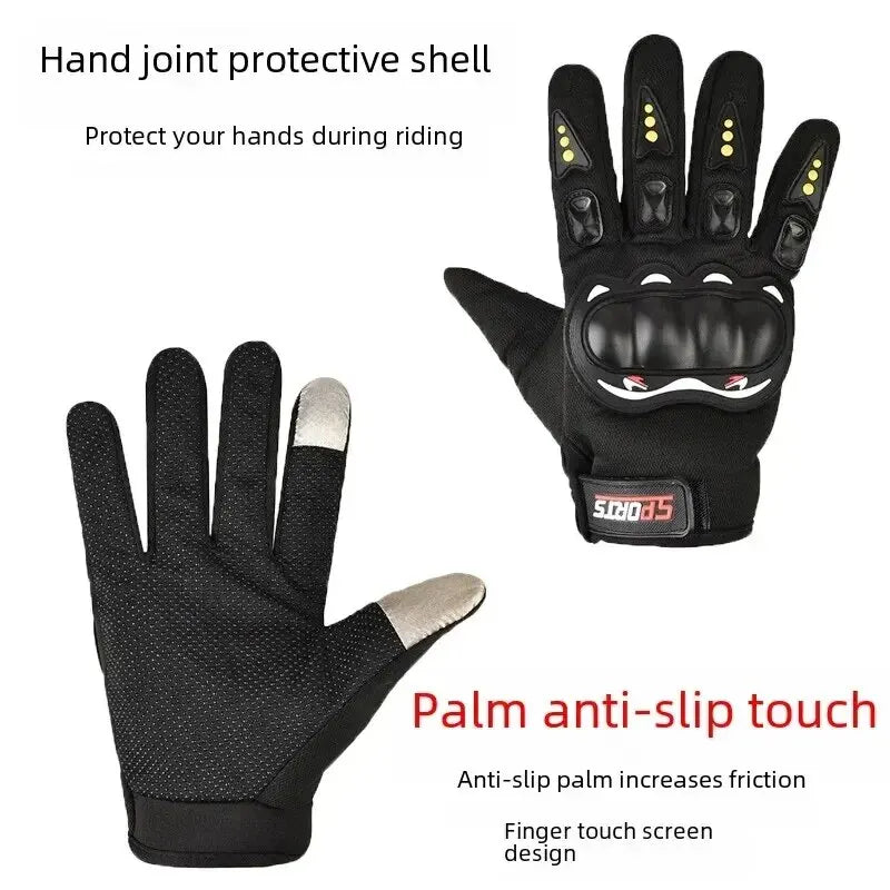 Full-finger Motorcycle Gloves Men Touch Screen Outdoor Off-road Sports