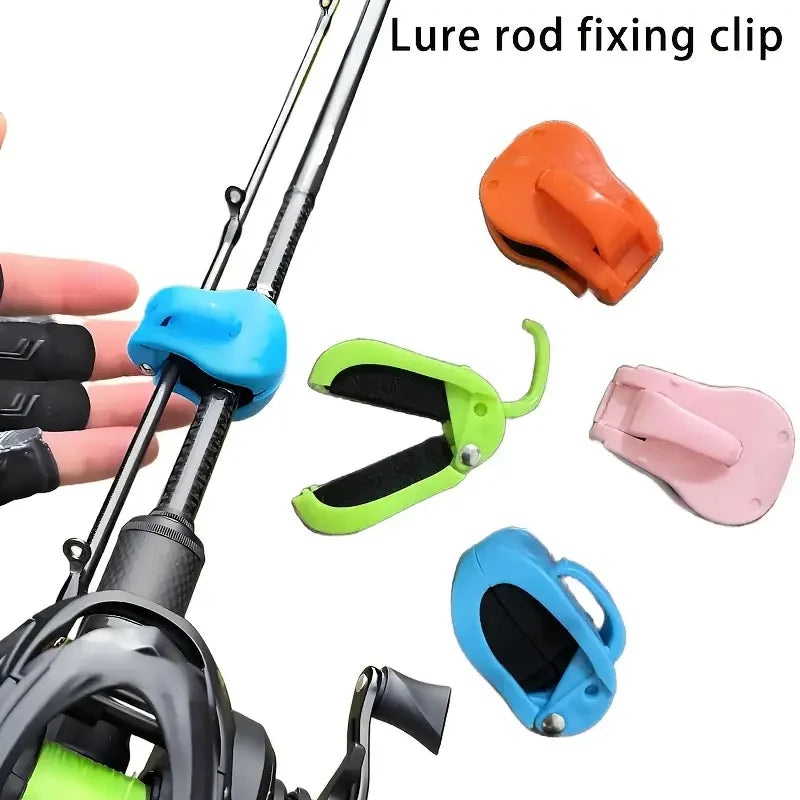2pcs Quick-Attach Fishing Rod Clip - Tool-Free 1-Hand Holder for