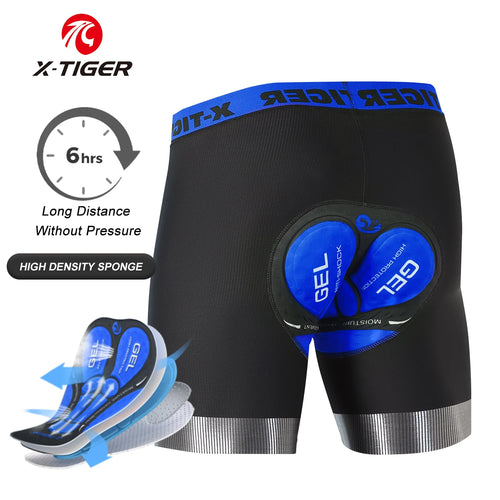 X-TIGER Men's Cycling Underwear Shorts 5D Padded Sports Riding Bike