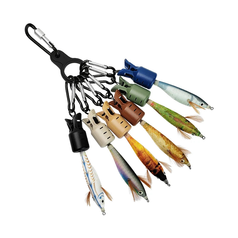 New Squid Jig Bait Protector Kit Size M 6pcs Webfoot Octopus Egi Hooks