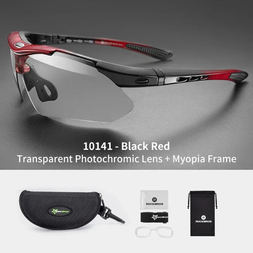 ROCKBROS Photochromic Cycling Glasses Bicycle Outdoor Sports