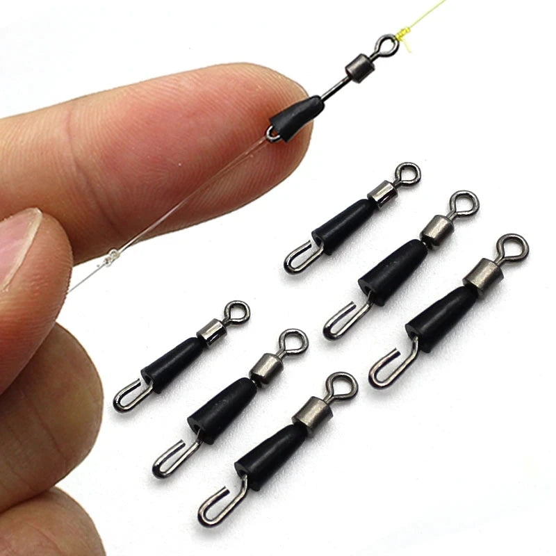 30/50PCSFishing Bearing Swivels Ball Bearing Swivel Solid Rings