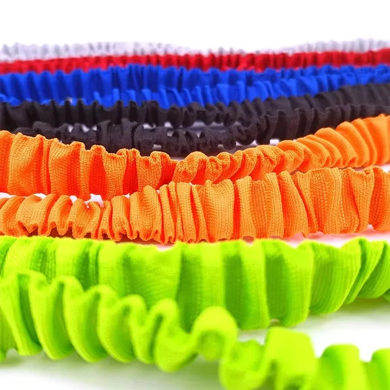 1PC Adjustable Elastic Kayak Paddle Leash - Coiled Lanyard Cord with