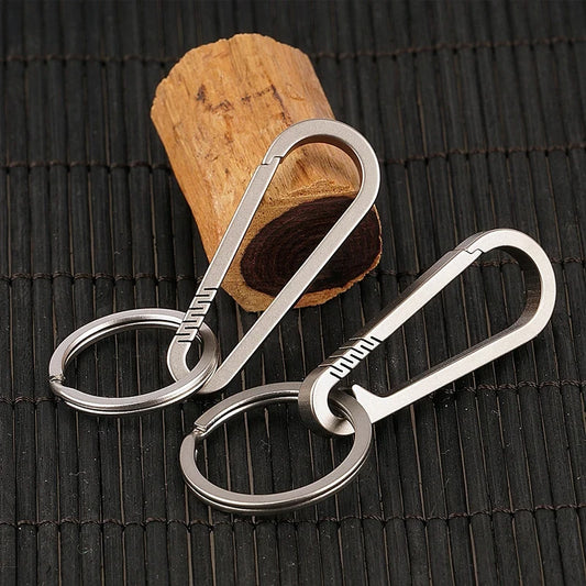 1PCS Multifunctional Titanium Alloy Metal Keychain Quick Release