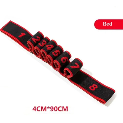 4*90cm Yoga Elastic Stretch Belt Fitness Resistance Band Exercise Pull