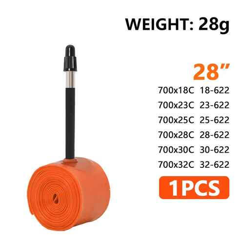 ThinkRider 1Pcs Ultralight 28g Bike Inner Tube 700X18 25 28 32 Road