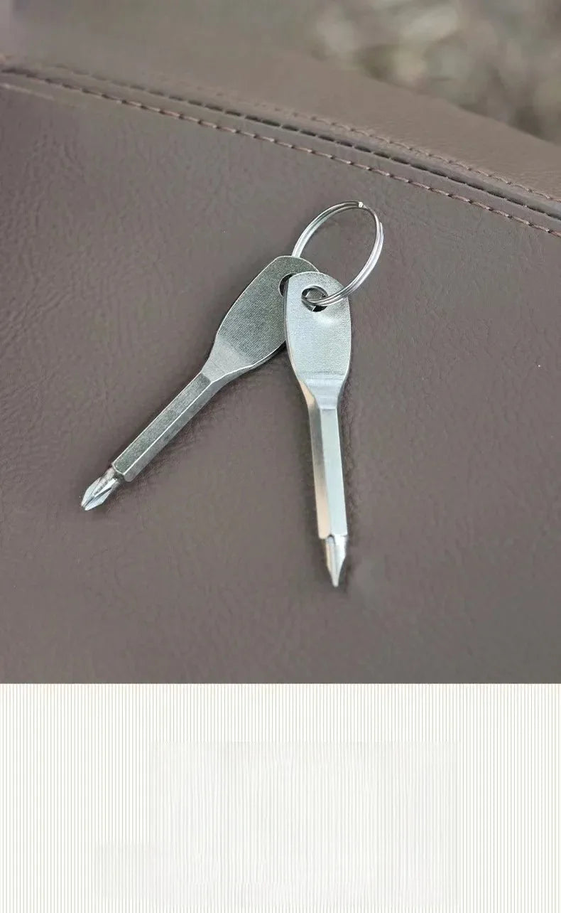 EDC Portable Screwdriver - Multifunctional Tool with Flat & Cross Tips