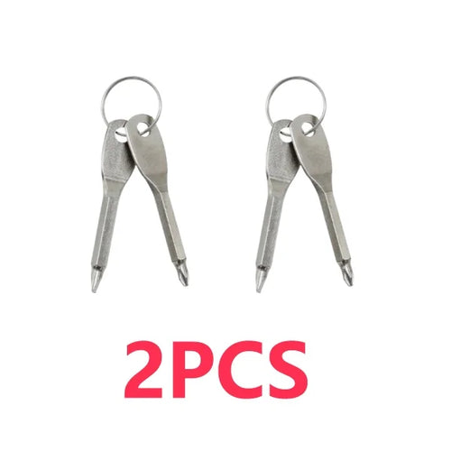 EDC Portable Screwdriver - Multifunctional Tool with Flat & Cross Tips