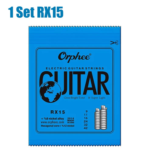 10/50 Set Orphee Electric Guitar Strings Set RX Series Hexagonal