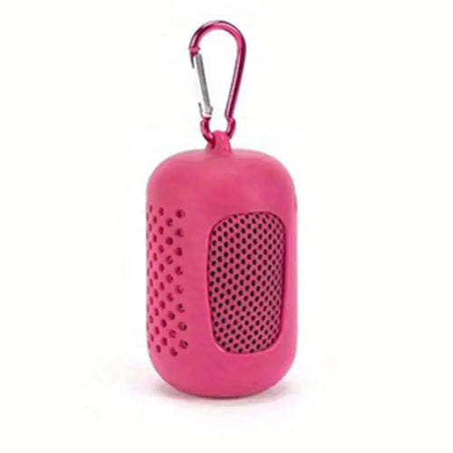 Circular Silicone Wrapped Cold Towel Cooling Towel Quick Drying