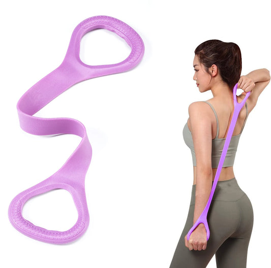8 Fitness Workout Resistance Band Arm Back Shoulder Exercise Elastic