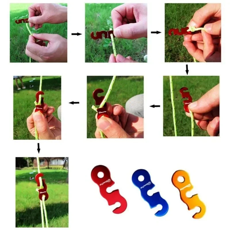 4 Outdoor Tent Ropes, Reflective Ropes Canopy Ropes Reinforced