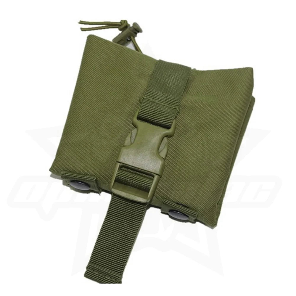 Molle Folding Dump Drop Magazine Pouch Airsoft Qutdoor Hiking Hunting