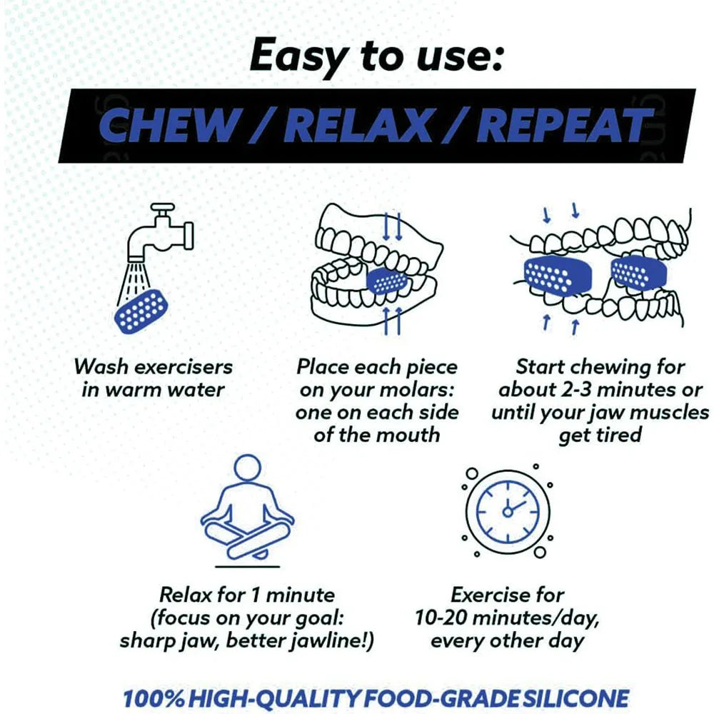 Jaw Exerciser for Men Women Facial Jaw Exerciser Gym Fitness Ball