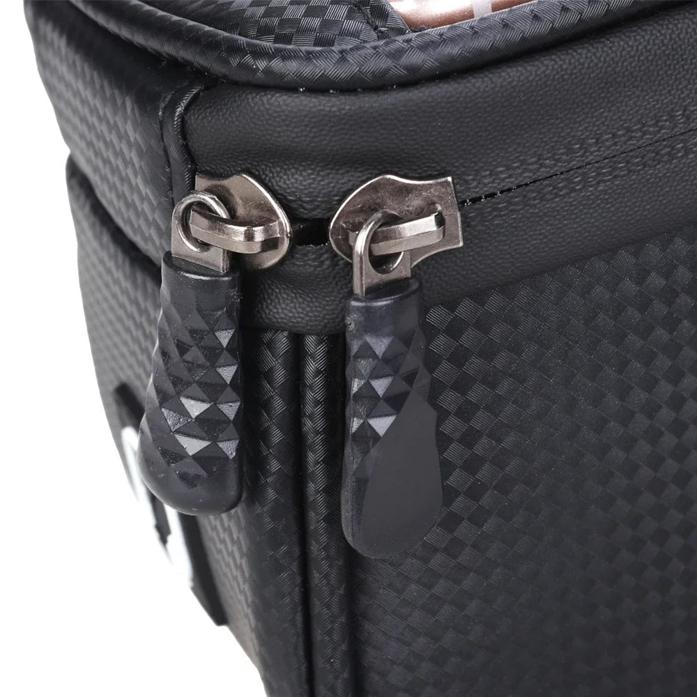 Waterproof Bike Front Frame Bag with TPU Touch-Screen Sun-Visor and