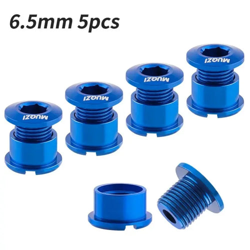 MUQZI 4/5PCS Chainring Bolts Single Double Chainring Screws Mountain