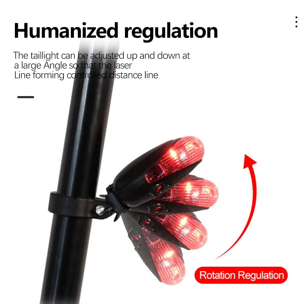 Bicycle Rear Light Red Tail Light LED Night Safety Warning Light