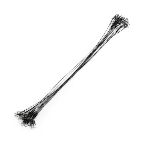 20PC Anti Bite Steel Fishing Line 15/20/25/30cm Steel Wire Leader With