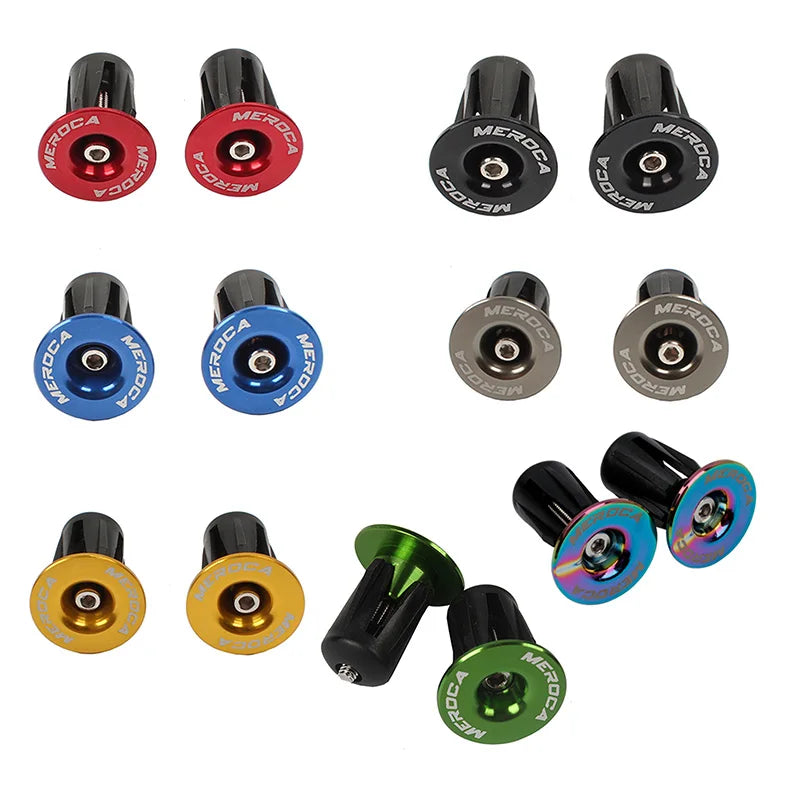 1 Pair Mountain Road Bike Handlebar End Plugs Aluminum Alloy Handle