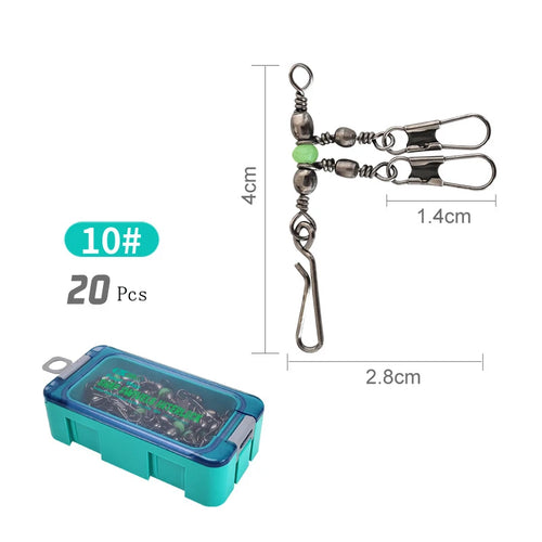 8 # 10 # Luyamu Shrimp Fishing Group Luminous Ball Bearing Rolling and