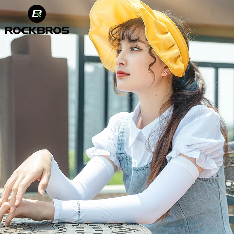 ROCKBROS Ice Silk Bicycle Sleeves Summer Breathable Cycling Arm