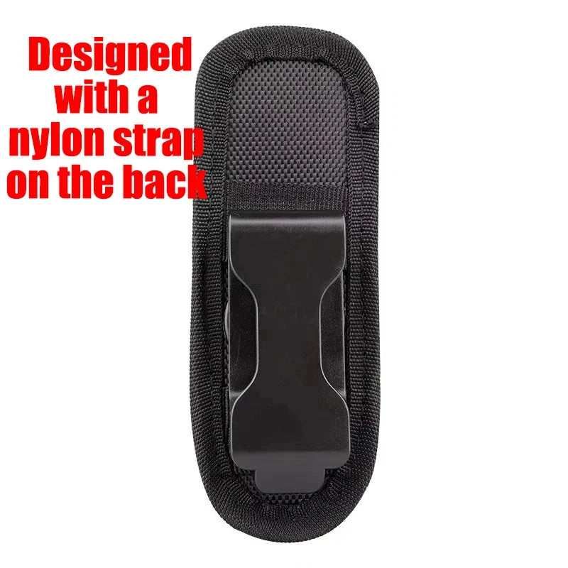 Tactical Flashlight Pouch Belt Torch Bag Durable Hunting Lighting