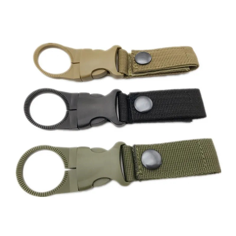 Webbing Buckle Hook Water Bottle Holder Clip Outdoor Military Nylon