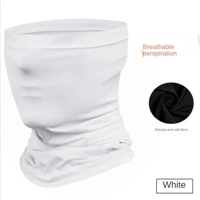 Summer Cycling Face Cover Mask Ice Silk Anti UV Scarf Headband Bandana