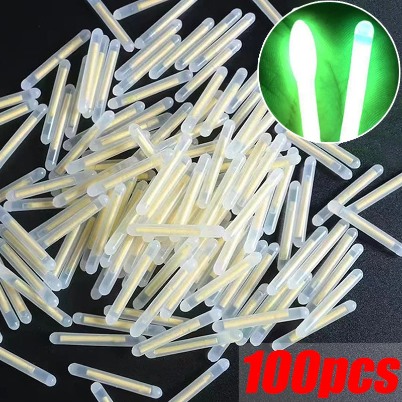 50/100PCS Firefly Fluorescent Rod Light Fishing Floating Rod Light