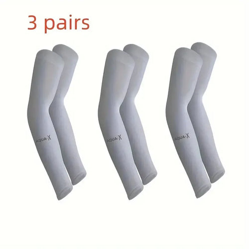 3 Pair of Breathable Sun Protection Sleeves - Breathable & UV