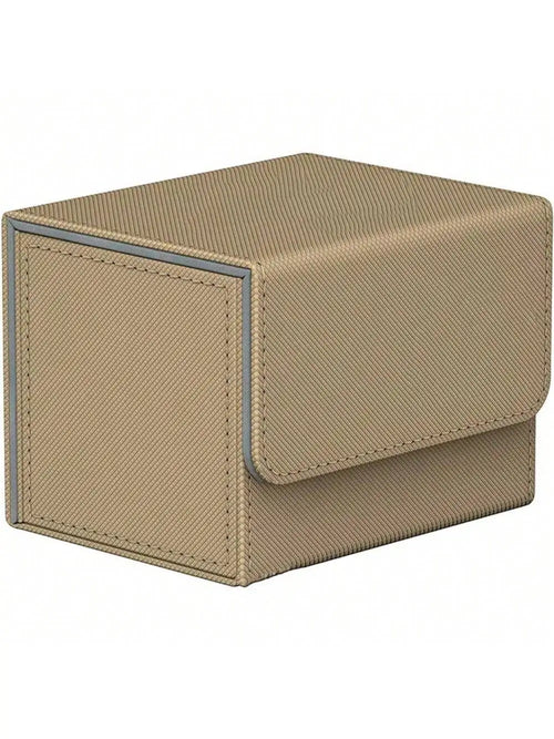 100+ Cards Deck Box Flip Side Inserted Type Leather Card Collection
