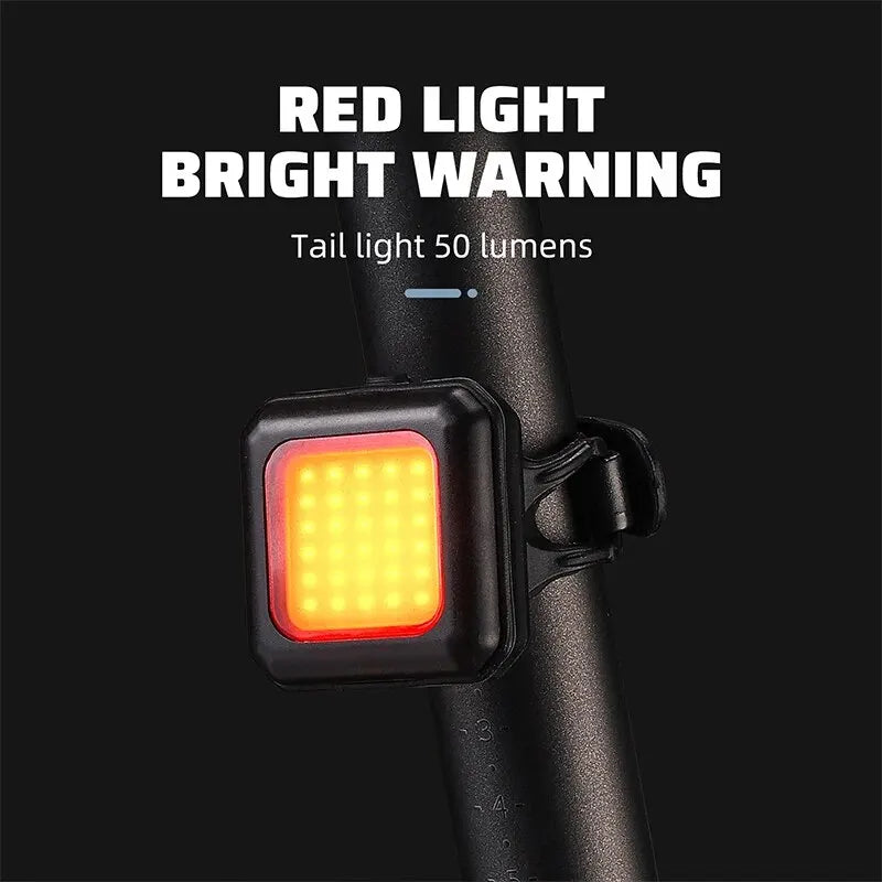 WEST BIKING Cycling Mini Front/Rear Lights 250mAh Rechargeable LED