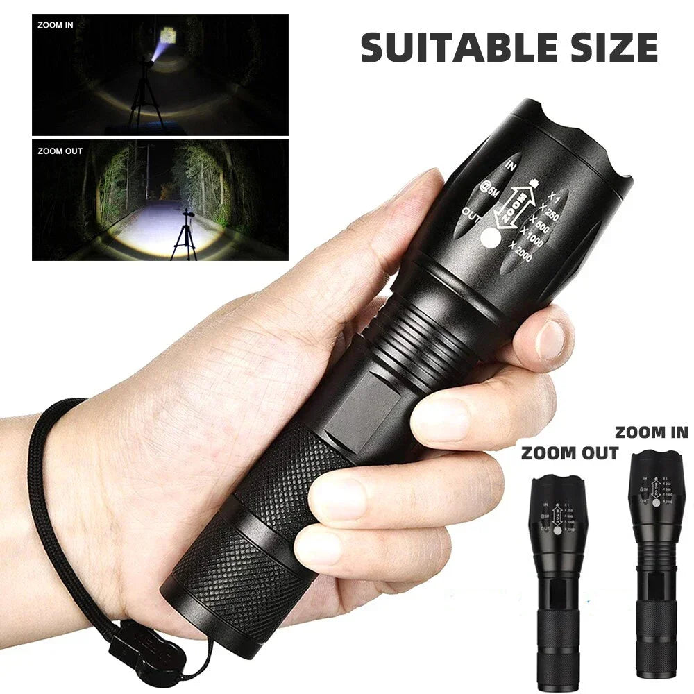 Outdoor handheld Flashlight Small Strong Light Portable Outdoor