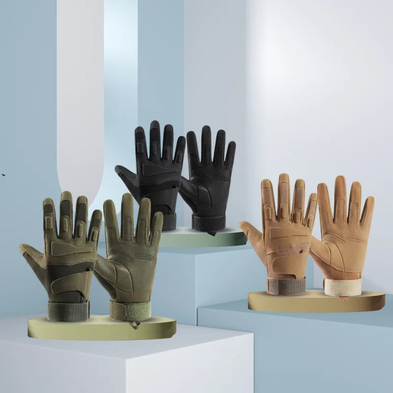 Outdoor Sports All Finger Gloves For Men Sturdy Breathable