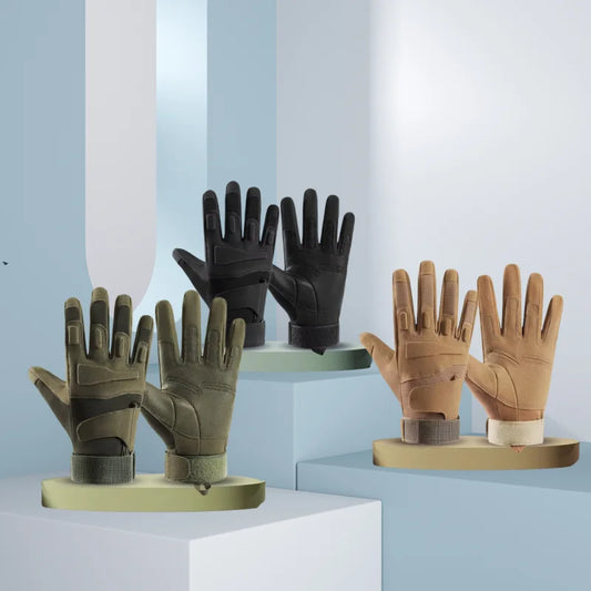 Outdoor Sports All Finger Gloves For Men Sturdy Breathable