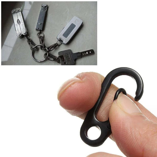4/10Pcs Carabiner D-Ring Key Chain Spring Clips Mini Aluminium Alloy