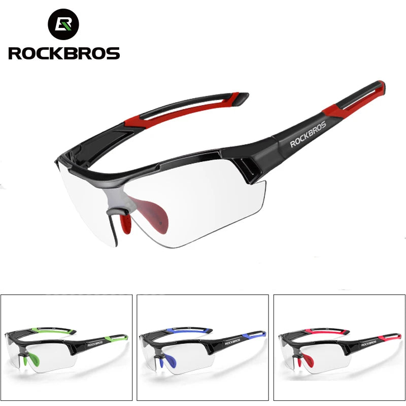 ROCKBROS Photochromic Cycling Glasses Bicycle Outdoor Sports