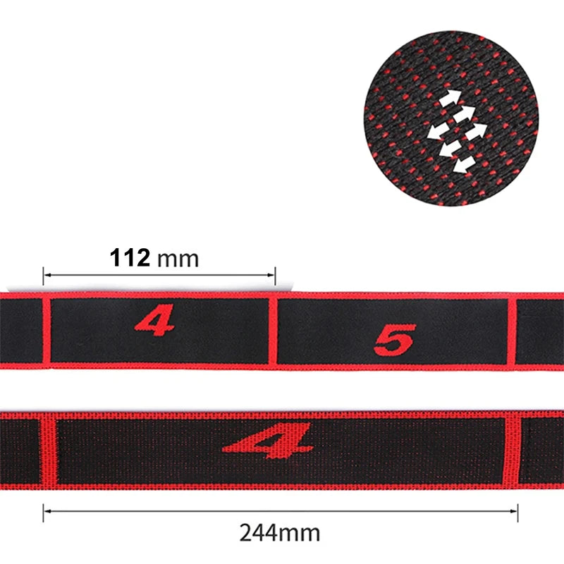 4*90cm Yoga Elastic Stretch Belt Fitness Resistance Band Exercise Pull