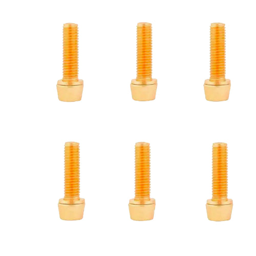 6PCS  Bike Stem M5 Alloy Steel Bolts, Bicycle Stem Bolts Screws,