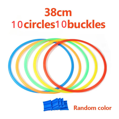 Outdoor Funny Physical Training Sport Lattice Jump Ring Set Game 10