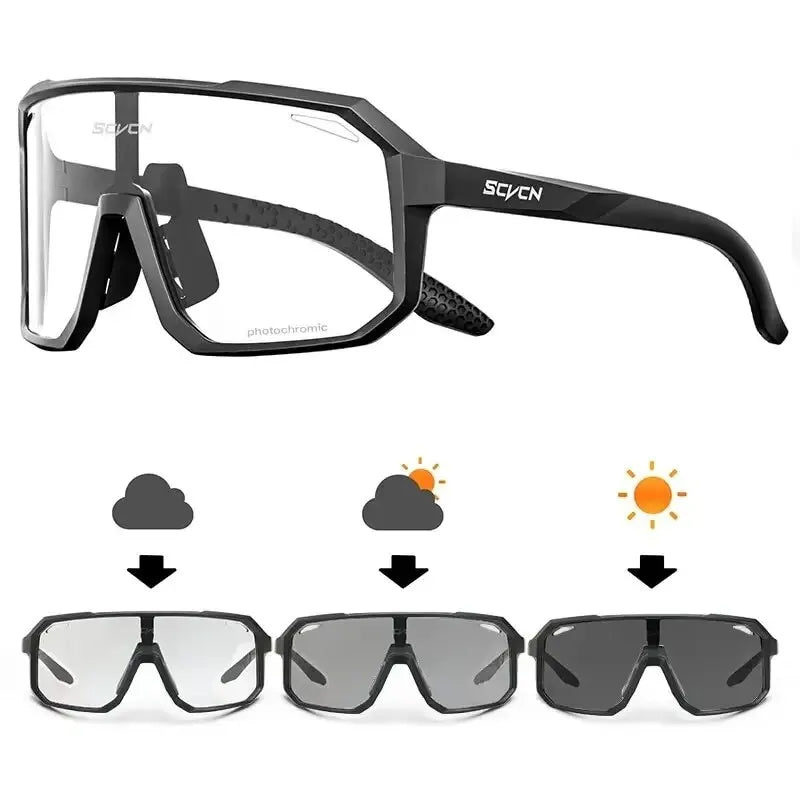 Cycling Glasses Photochromic Sunglasses Men Women Mountain Bike Road
