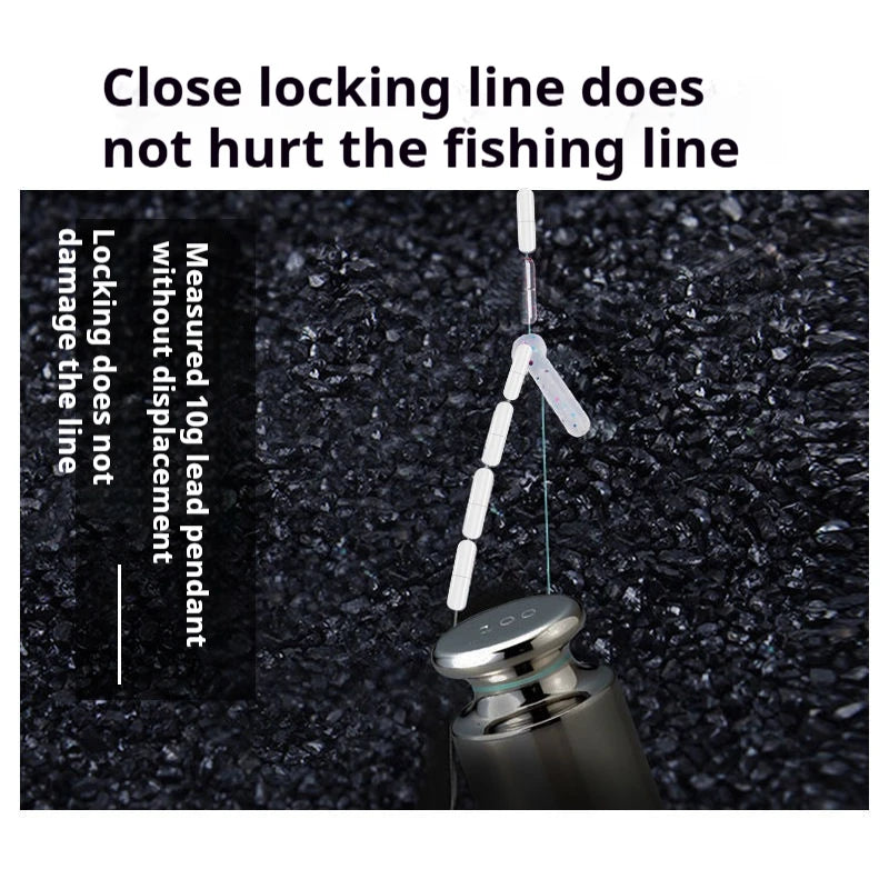 300Pcs Silicone Space Bean Oval Stopper Bobber Profession Fishing