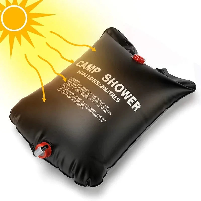 Outdoor Shower Bags 20/40L Foldable Solar Shower Bag Outdoor Bath